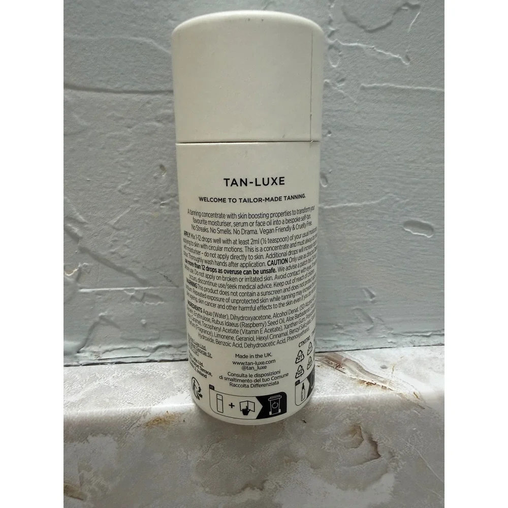 Tan-Luxe The Face Illuminating Self-Tan Drops Medium/Dark 10ml 0.33 fl oz NEW
